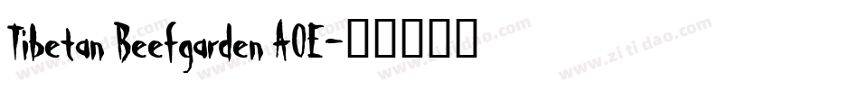 Tibetan Beefgarden AOE字体转换